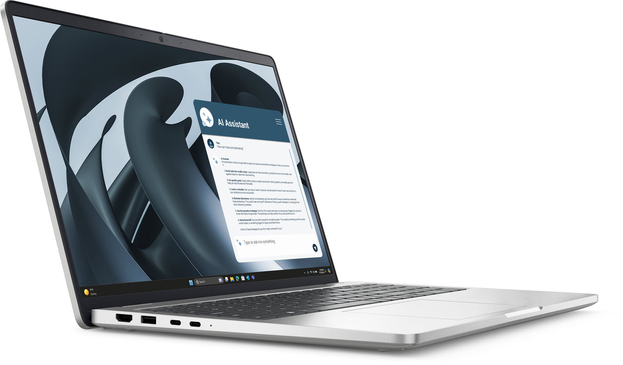 DELL Pro 16 Plus PB16255 AMD Ryzen™ 7 PRO 250 Laptop 40.6 cm (16") Full HD+ 16 GB LPDDR5x-SDRAM 512 GB SSD Wi-Fi 7 (802.11be) Windows 11 Pro US English Platinum, Silver