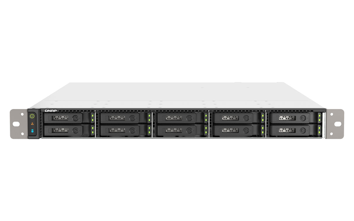 QNAP TS-h1090FU NAS Rack (1U) EPYC 7302P 128 GB DDR4 0 TB QuTS hero Black, Grey