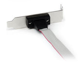 StarTech.com 1 Port 16in DB9 Serial Port Bracket to 10 Pin Header - Low Profile