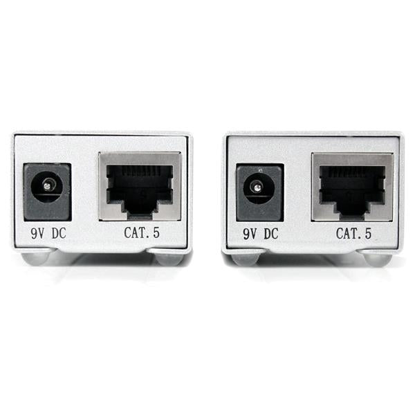 StarTech.com RS232 Serial over Cat5 Extender, 1 km (3300 ft) Range, Plug & Play, No Software, DB9 Serial Extension - TAA
