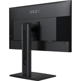MSI PRO MP275PG 27 Inch Monitor, FHD (1920 x 1080), 100Hz, IPS, 1ms, 1x HDMI 1.4b, 1x DP 1.2a output, 1x D-Sub(VGA), Built-in Speakers, Anti-Glare, Anti-Flicker, Less Blue light, TÜV Certified, VESA, Kensington, 4-way adjustable stand, Black