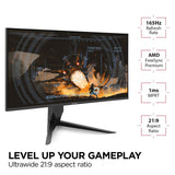 Viewsonic VX Series VX3418-2K computer monitor 86.4 cm (34") 3440 x 1440 pixels UltraWide Quad HD LED Black