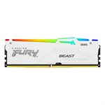 Kingston 32GB 5600MT/s DDR5 CL40 DIMM (Kit of 2) FURY Beast White RGB XMP