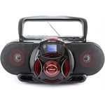Emerson - Portable BT, MP3/CD AM/FM Stereo RadioCassette Player/Recorder