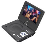 NAXA - 9'' TFT LCD Swivel Screen Portable DVD Player with USB/SD/MMC Inputs