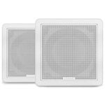 Garmin Fusion FM Series Marine Speakers, 7.7" 200-Watt Square White Flush Mount (Pair)