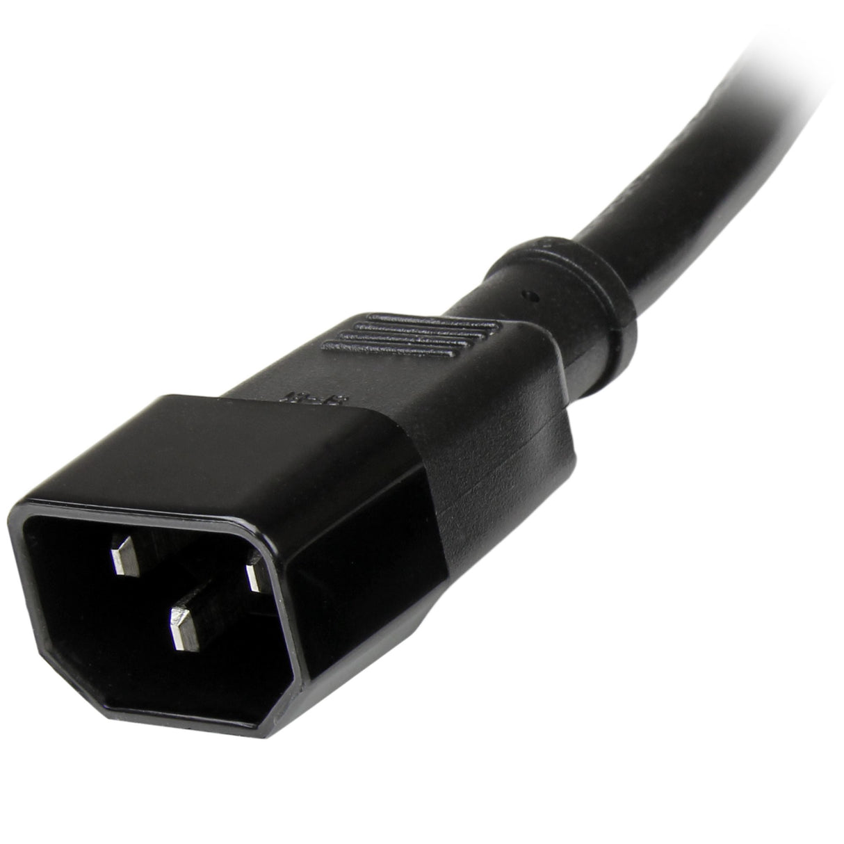 StarTech.com 6ft (1.8m) Heavy Duty Extension Cord, IEC 320 C14 to IEC 320 C13 Black Extension Cord, 15A 125V, 14AWG, Heavy Gauge Power Extension Cable, IEC 320 C14 to IEC 320 C13 AC Power Cord - UL Listed