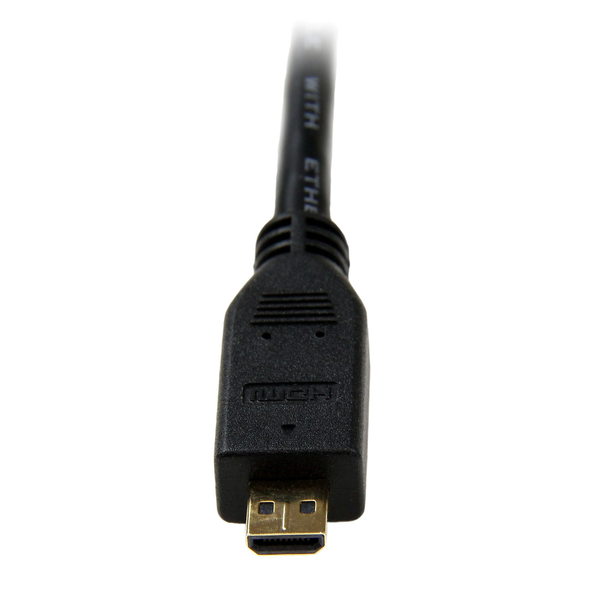 StarTech.com 10ft (3m) Micro HDMI to HDMI Cable w/ Ethernet, 4K 30Hz Video, Durable High Speed Micro HDMI Type-D to HDMI 1.4 Adapter Cable/Converter Cord, UHD HDMI Monitors/TVs/Displays - M/M