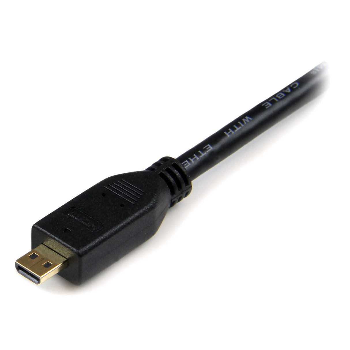 StarTech.com 10ft (3m) Micro HDMI to HDMI Cable w/ Ethernet, 4K 30Hz Video, Durable High Speed Micro HDMI Type-D to HDMI 1.4 Adapter Cable/Converter Cord, UHD HDMI Monitors/TVs/Displays - M/M