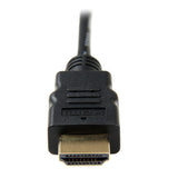 StarTech.com 10ft (3m) Micro HDMI to HDMI Cable w/ Ethernet, 4K 30Hz Video, Durable High Speed Micro HDMI Type-D to HDMI 1.4 Adapter Cable/Converter Cord, UHD HDMI Monitors/TVs/Displays - M/M