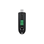 Transcend JetFlash 790 128GB USB3.2 Pen Drive USB-C, Capless/retractable - Black