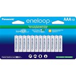 Panasonic Eneloop Pack of 12 AAA Ni-Mh Pre-Charged Rechargeable Batteries