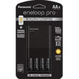 Panasonic Eneloop Charger with 4 AA Pro Rechargeable Batteries + USB Portable Charging
