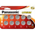 PANASONIC CR2016 3V Lithium Coin Cell Battery 10 Pack Wide