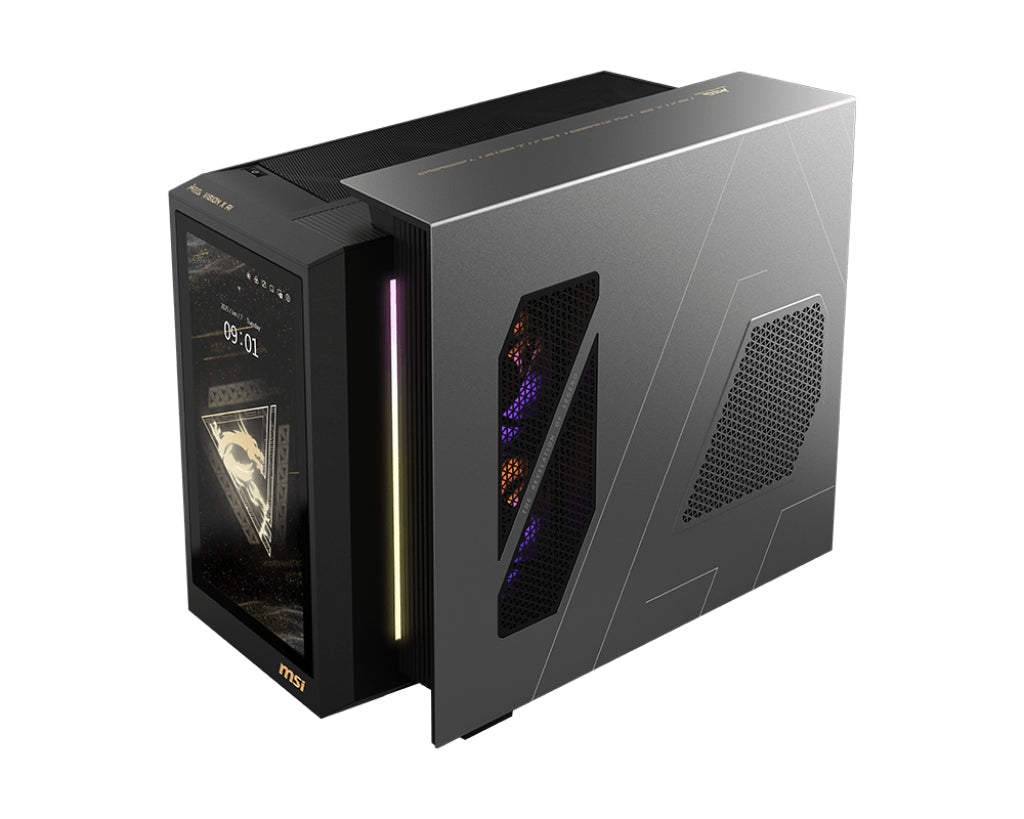 MSI MEG VISION X AI 2NVV9-043US PC Intel Core Ultra 9 285K 64 GB DDR5-SDRAM 2 TB SSD NVIDIA GeForce RTX 5080 Windows 11 Pro Desktop Black