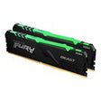 Kingston 32GB 3200MT/s DDR4 CL16 DIMM (Kit of 2) FURY Beast RGB