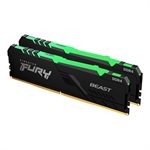 Kingston 32GB 3200MT/s DDR4 CL16 DIMM (Kit of 2) FURY Beast RGB