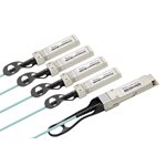 Optic.ca 40GBASE-QSFP+ TO 4X10G SFP+ ACTIVE OPTICAL CABLE, 3 METER LENGTH, 100% JUNIPER COMPATIBLE