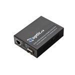 Optic.ca 10/100/1000BASE-TX to 1000BASE-X with POE Media Converter,DC 52V(50V-56V,IEEE802.3at appli)