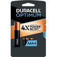DURACELL OPTIMUM AAA Alkaline Battery PACK OF 4