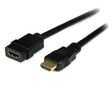 StarTech.com 6ft (2m) HDMI Extension Cable - HDMI Male to Female Cable - 4K HDMI Cable Extender - 4K 30Hz UHD HDMI Cable with Ethernet M/F - High Speed HDMI 1.4 Cable - HDMI Cord Extender