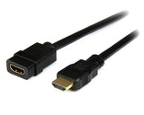 StarTech.com 6ft (2m) HDMI Extension Cable - HDMI Male to Female Cable - 4K HDMI Cable Extender - 4K 30Hz UHD HDMI Cable with Ethernet M/F - High Speed HDMI 1.4 Cable - HDMI Cord Extender