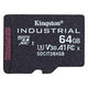 Kingston 64GB microSDXC Industrial C10 A1 pSLC Card Single Pack w/o Adapter
