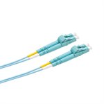 Optic.ca Fiber Patch Cable LC/UPC-LC/UPC,Multimode, 50/125um, OM4, Duplex,2mm aqua jacket,30M. Senco