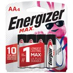 Energizer MAX AA Batteries (4 Pack)