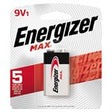 Energizer MAX 9V Battery (1 Pack)