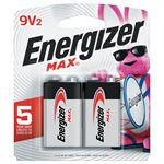 Energizer MAX 9V Batteries (2 Pack)