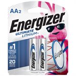 Energizer Ultimate Lithium AA Batteries (2 Pack)