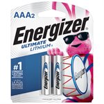 Energizer Ultimate Lithium AAA Batteries (2 Pack)