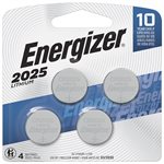Energizer 2025 Batteries (4 Pack), 3V Lithium Coin Batteries
