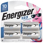 Energizer 123 Lithium Batteries (4 Pack), 3V Photo Batteries