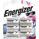 Energizer 123 Lithium Batteries (6 Pack), 3V Photo Batteries