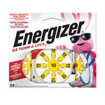 Energizer Hearing Aid Batteries Size 10, Yellow Tab, 24 Pack