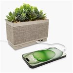 iHome iPP60 Portable Bluetooth Plant Charging Station with Multiple USB Charging Ports