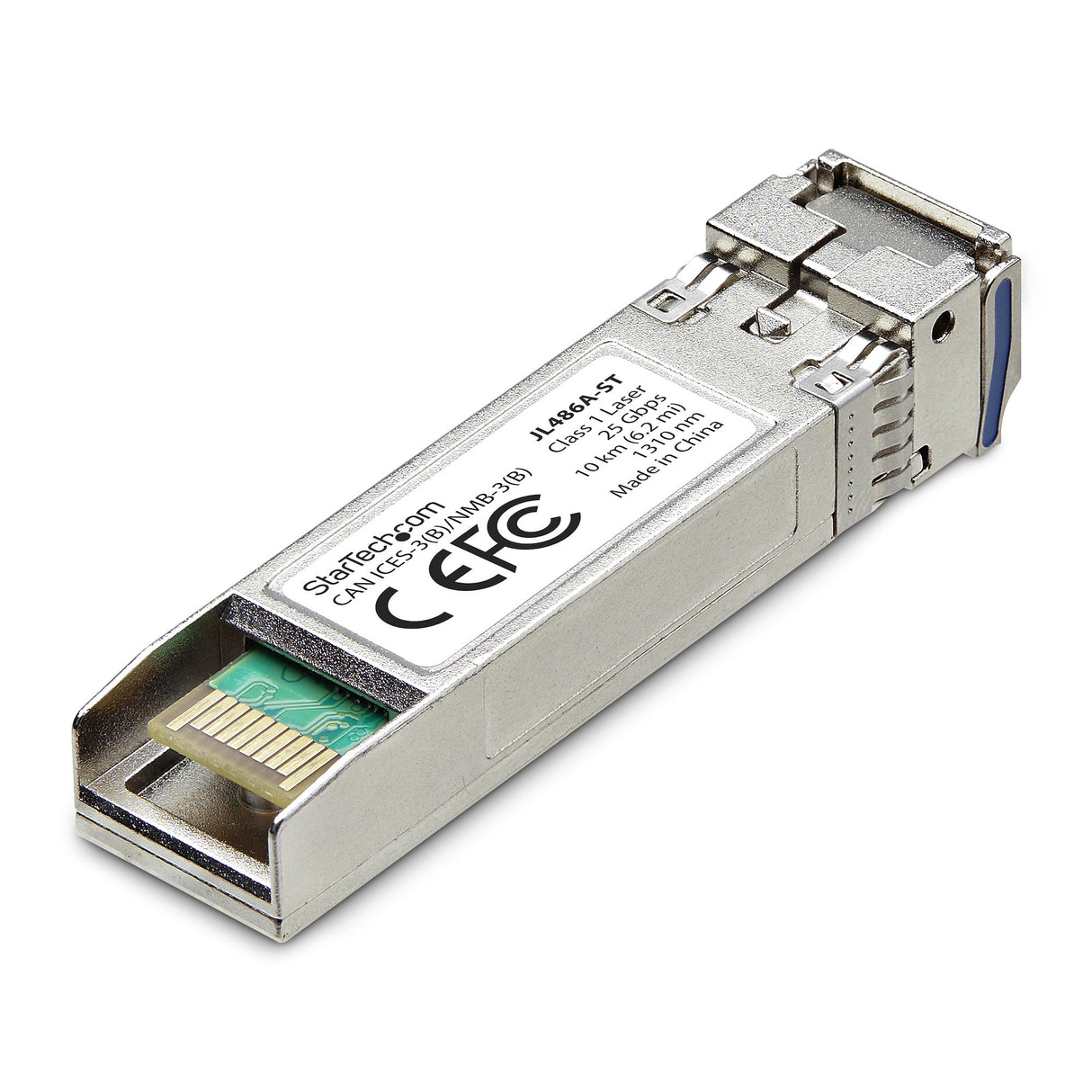 StarTech.com HPE JL486A Compatible SFP28 Module, 25GBase-LR, 25Gbps Single Mode Fiber (SMF), 10km (6.2mi), LC Connector, 1310nm, MSA 25 Gigabit Optical Transceiver
