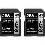 Lexar Professional SDXC 256GB BL 1667X UHS-II  NA, 2pack