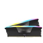 CORSAIR VENGEANCE RGB DDR5 64GB (2 x 32GB) DDR5 4800 CL40-40-40-77 1.10V Intel XMP - BLACK