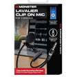 Monster Lavalier Clip-on Mic For 3.5mm Aux Ports