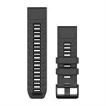 Garmin QuickFit 26 Watch Bands, Graphite/black silicone