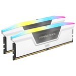 CORSAIR VENGEANCE RGB DDR5 16GB (2 x 8GB) DDR5 5200 CL40-40-40-77 1.25V AMD EXPO & Intel XMP - WHT
