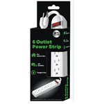 XTREME 6 outlet power strip White - Eng PKG