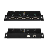 StarTech.com 4 Port USB to DB9 RS232 Serial Adapter Hub – Industrial DIN Rail and Wall Mountable - TAA