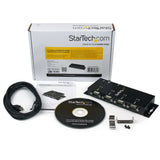 StarTech.com 4 Port USB to DB9 RS232 Serial Adapter Hub – Industrial DIN Rail and Wall Mountable - TAA