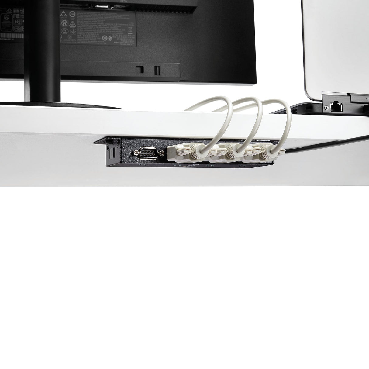StarTech.com 4 Port USB to DB9 RS232 Serial Adapter Hub – Industrial DIN Rail and Wall Mountable - TAA