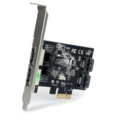 StarTech.com 2 Port PCI Express SATA 6 Gbps eSATA Controller Card - Dual Port PCIe x1 SATA III Adapter with Configurable Internal/External Connectivity