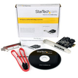 StarTech.com 2 Port PCI Express SATA 6 Gbps eSATA Controller Card - Dual Port PCIe x1 SATA III Adapter with Configurable Internal/External Connectivity